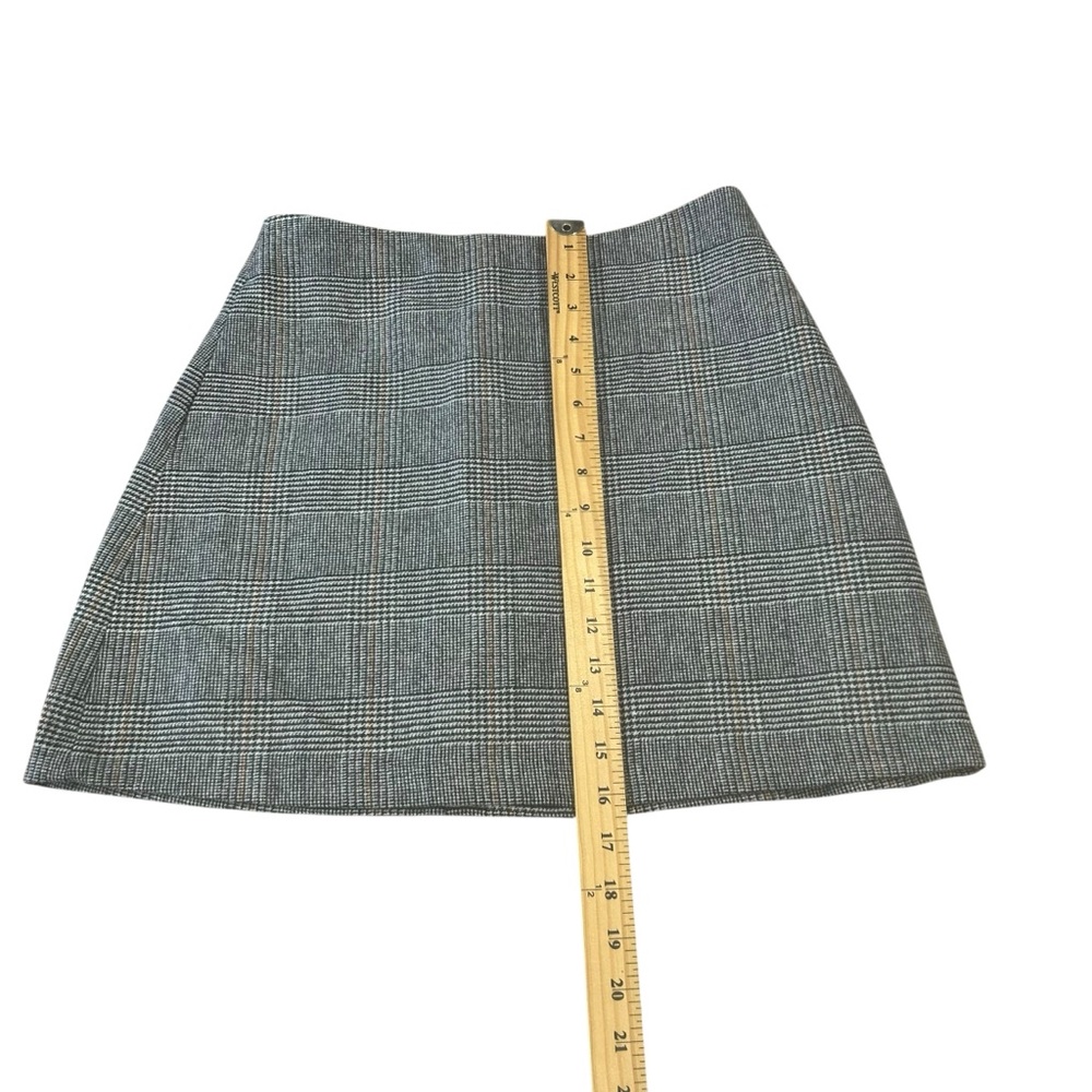 Wilfred aritzia Plaid Mini Skirt Wool Cashmere Preppy Schoolcore 8 runs like 6 - Picture 6 of 11